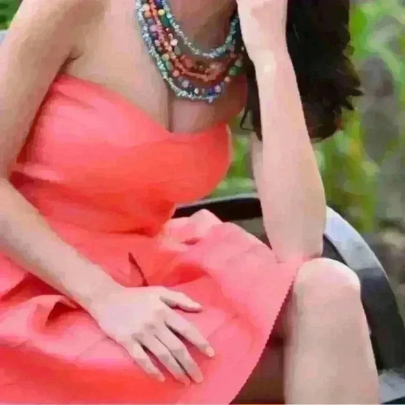 NWT - Express Fit and Flair Dress Color:
Watermelon Size: XS - Picture 3 of 7